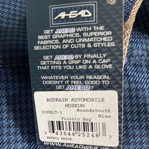 Audrain's Motor Week RI Concours Picnic Wine Bag Duffle Blue Blanket New - Picture 12 of 13